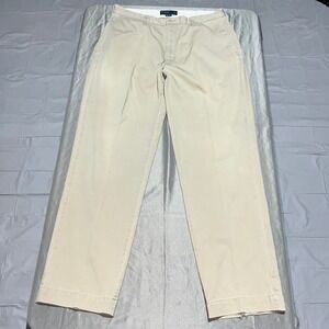 Polo Ralph Lauren Philip Pant Mens 36x34 Khaki Chino Cotton Straight Leg Beige